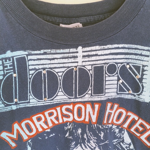 Vintage 80s the Doors Morrison Hotel Jim Morrison Lizard King unique tshirt sz M - Picture 4 of 6